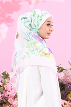 YES (Japanese Voile Square Scarf ) Soulful Bloom In (Laila)