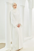 Layla Abaya [ Off White ]