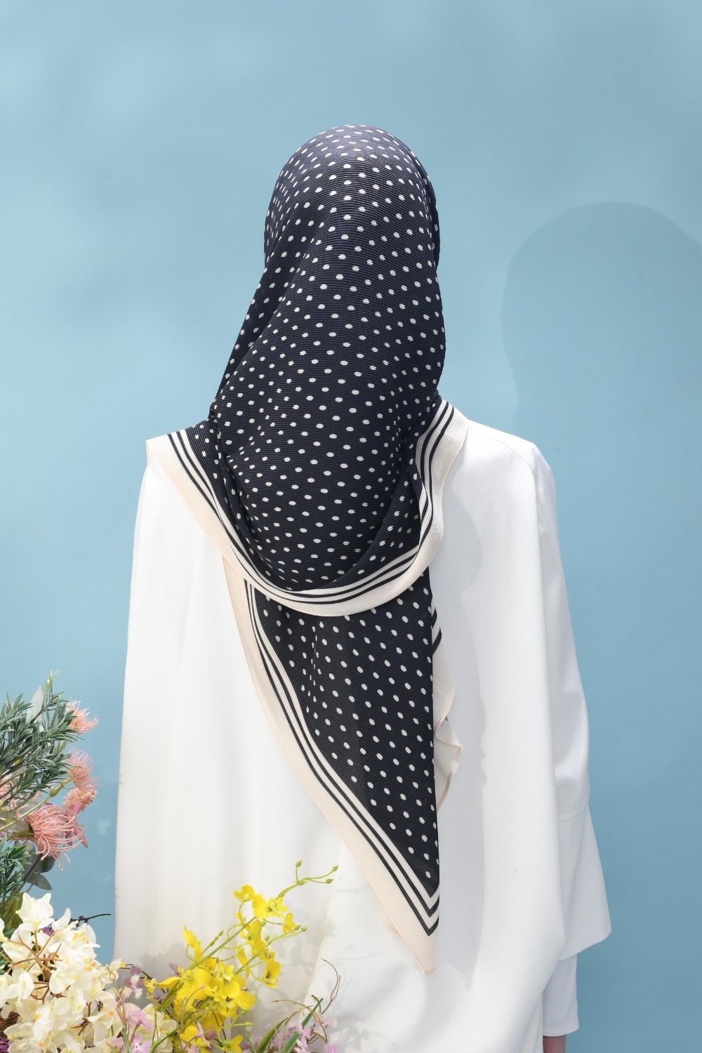 (SAMPLE) Classy Pleated Scarf in Andy Sachs