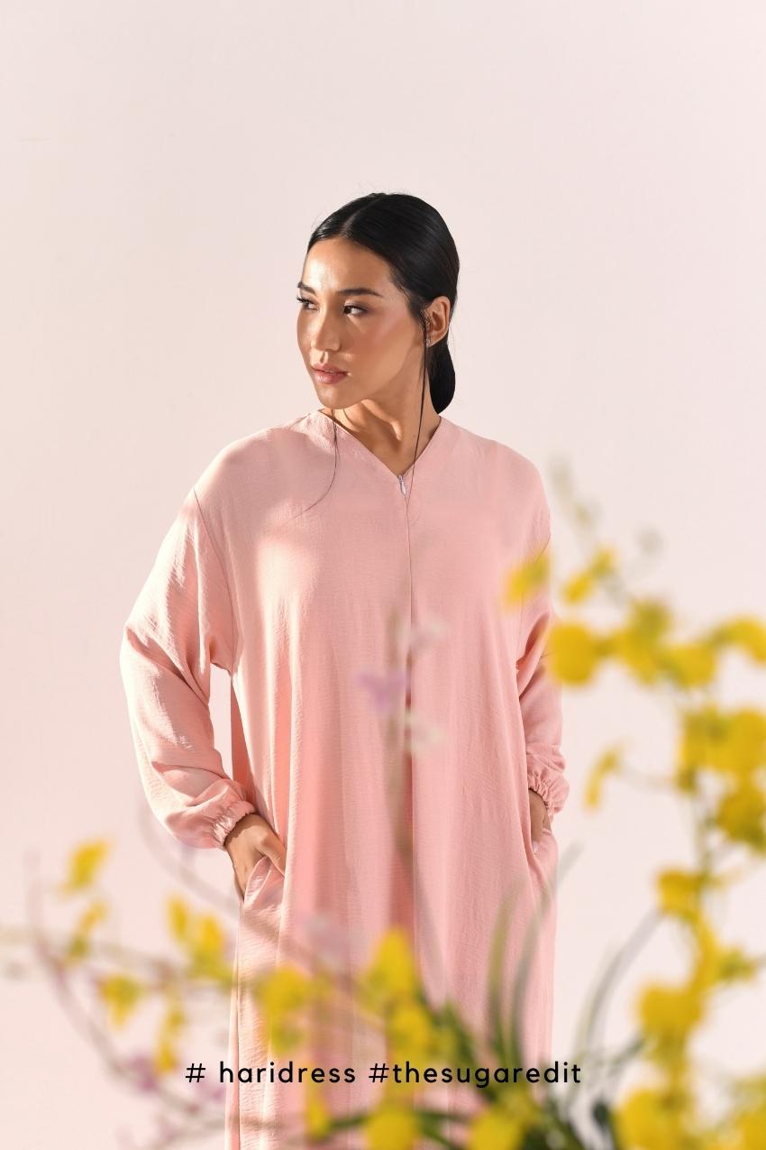 Ha-Ri Dress in Sweetest Pink