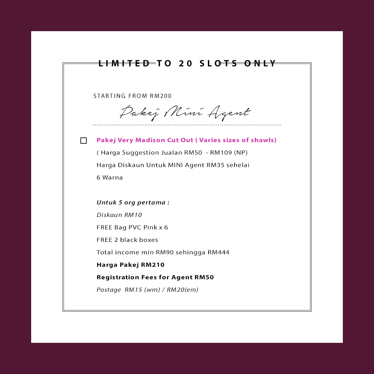 Registration Fees For Agent