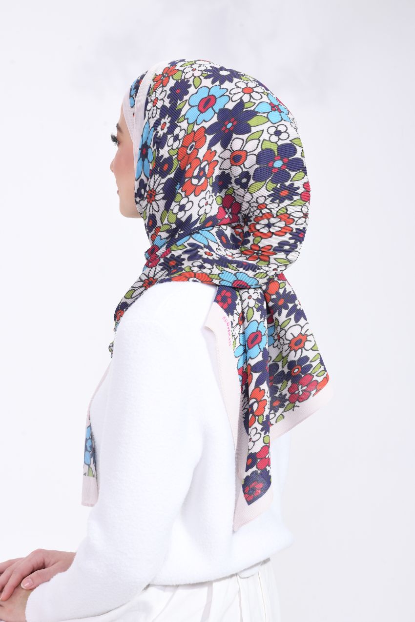 Sample ( Full Wide Pleats Shawl ) FlowerPower - CATS