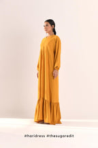 Ha-Ri Dress in Lite Mustard
