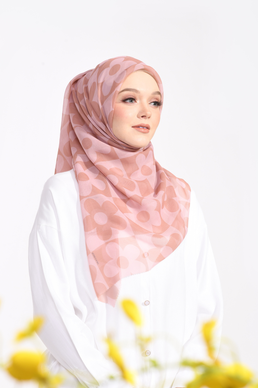 YES THESUGAREDIT Fiora Flower Series Japanese Voile In Square ( Soft )