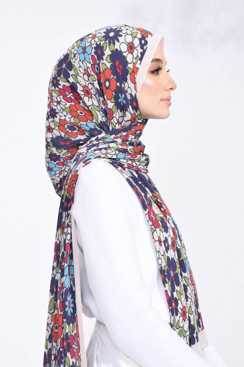 Sample ( Full Wide Pleats Shawl ) FlowerPower - CATS