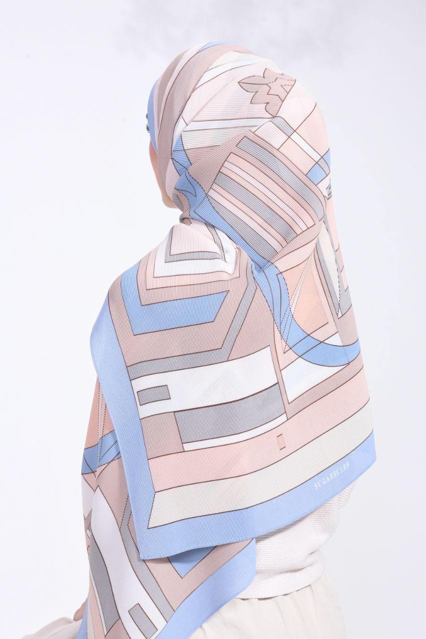 (SAMPLE) LIMITED EDITION ( Full Pleats ) RONA Wide Pleated Shawl ( Kak Cik )