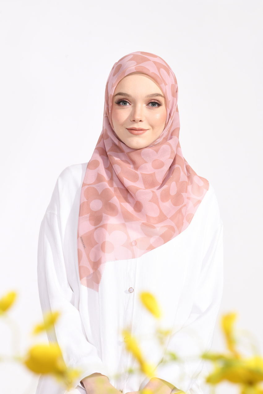 YES THESUGAREDIT Fiora Flower Series Japanese Voile In Square ( Soft )
