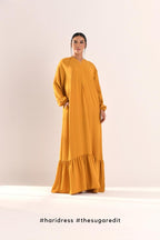 Ha-Ri Dress in Lite Mustard