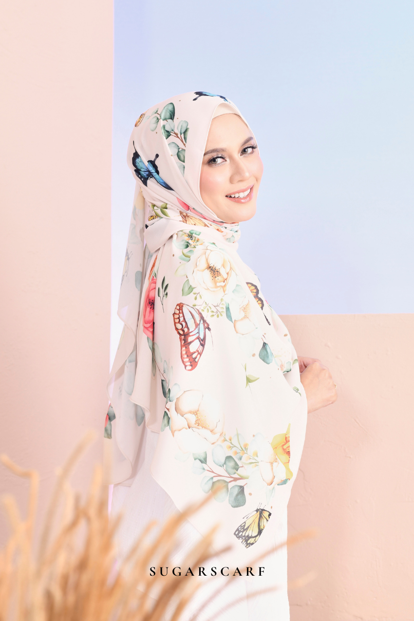 YES ( Long Scarf ) Garden of Hurrem Bloom in ( JEHAN  )