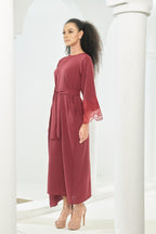 Noura Abaya [ Maroon ]