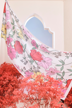 YES ( Full Wide Pleats Shawl ) Garden of Hurrem Bloom in ( LUNARA )