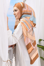 YES DEFECT - LIMITED EDITION ( Long Scarf ) RONA Shawl Mixed Satin Silk  ( Kak Ngah )
