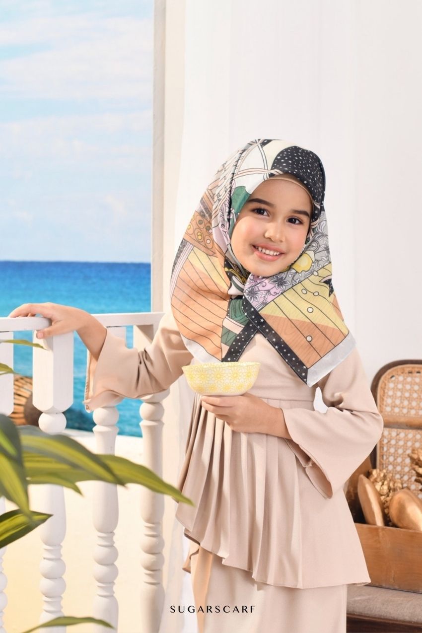 (KidsSquare ) RUMA Voile Scarf - Emerald