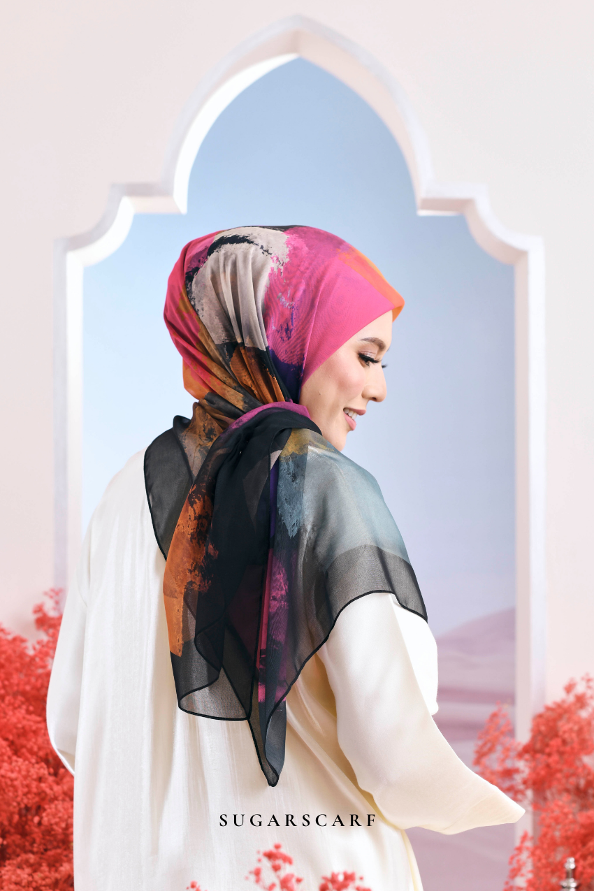 YES ( Japanese Voile Vol2 Square Scarf ) Riang Raya in ( CAHAYA )