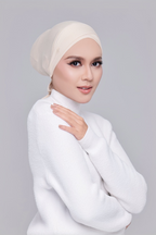 ( Signature Criss Cross) BambooViscose Ultimate Comfort Underscarf Inner In (Cream)