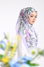 YES DEFECT - ( Square ) Bloom Flair Premium Voile Cotton ( FIRST LOVE )