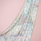 (SAMPLE) (Pleated Shawl) Bloom Journey Wide Pleats Scarf In Promise -  With Box