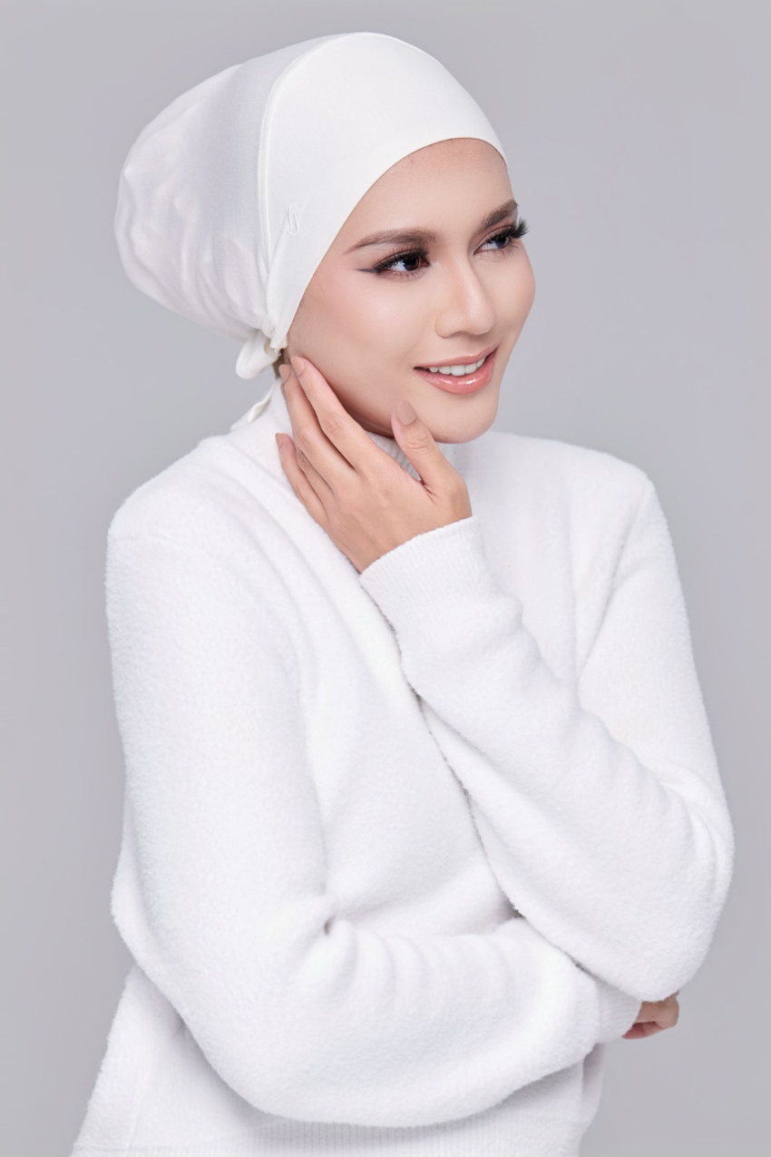 (Classic) BambooViscose Ultimate Comfort Underscarf Inner In (Bridal White)