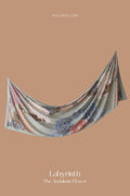 YES ( Shawl ) Andalusia Flower Mixed Satin Silk ( LABYRINTH)