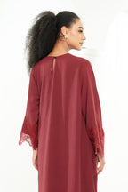 Noura Abaya [ Maroon ]