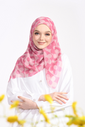 YES THESUGAREDIT Fiora Flower Series Japanese Voile In Square  - ( BarbiePink  )