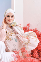 (SAMPLE) ( Full Wide Pleats Shawl ) Garden of Hurrem Bloom in ( REYHAN )