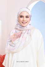 YES DEFECT - ( Japanese Voile Vol2 Square Scarf ) Garden of Hurrem Bloom in ( DENIZ )