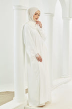 Layla Abaya [ Off White ]