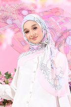 YES (Japanese Voile Square Scarf ) Soulful Bloom In (Roxelana)
