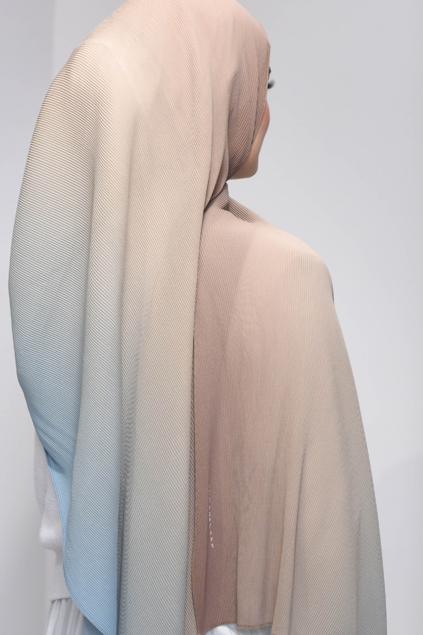 Sample Ombré Lumiére Wide Pleats in Raisa