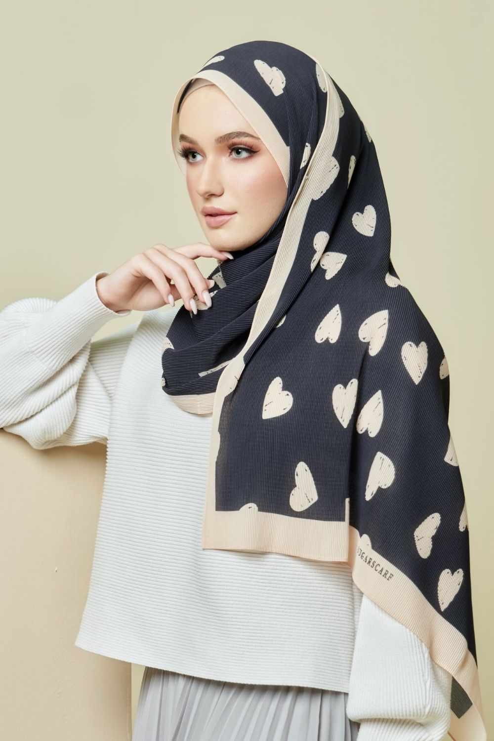 (SAMPLE) (PLEATS WIDE) #EyeCandyLove in Espresso