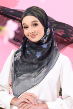 YES (Japanese Voile Square Scarf ) Soulful Bloom In (Sara)