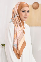 YES DEFECT - LIMITED EDITION ( Long Scarf ) RONA Shawl Mixed Satin Silk  ( Kak Ngah )