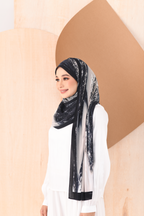 (SAMPLE) Il Dolce Pleats Long Shawl in Starry Night  ( Wide )