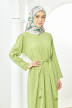 [ Ironless ] TheSugarEdit Bea Dress - Apple Green