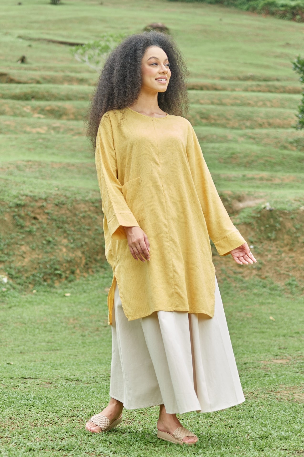 Kira Oversized Cotton Long Top