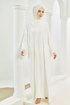 Layla Abaya [ Off White ]