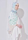 (SAMPLE) (Pleated Shawl) Bloom Journey Wide Pleats Scarf In Promise -  With Box