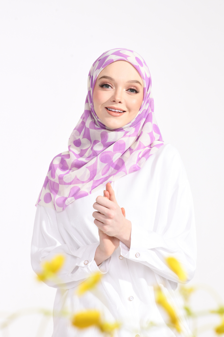 YES DEFECT -  THESUGAREDIT Fiora Flower Series Japanese Voile In Square (BTS )