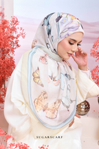 YES DEFECT - ( Japanese Voile Vol2 Square Scarf ) Garden of Hurrem Bloom in ( BELKIS )