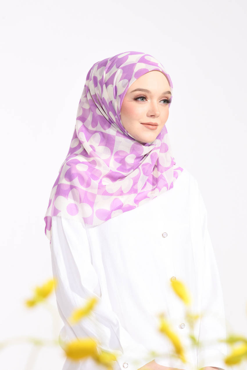 YES DEFECT -  THESUGAREDIT Fiora Flower Series Japanese Voile In Square (BTS )