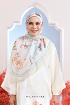 YES DEFECT - ( Japanese Voile Vol2 Square Scarf ) Garden of Hurrem Bloom in ( BELKIS )