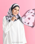 YES DEFECT Shawl Cotton Voile In Heart&Roll