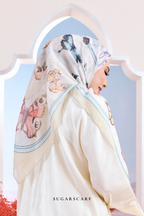 YES DEFECT - ( Japanese Voile Vol2 Square Scarf ) Garden of Hurrem Bloom in ( BELKIS )