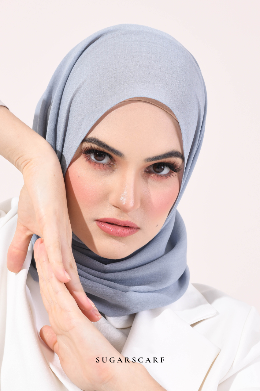 YES DEFECT - Mindy Paris Chiffon Scarf in TOGETHER