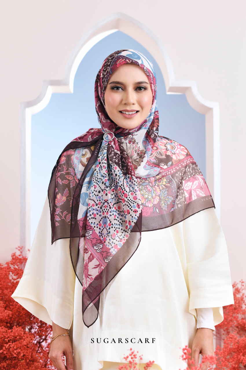 YES ( Japanese Voile Vol2 Square Scarf ) Garden of Hurrem Bloom in ( HARIKA )