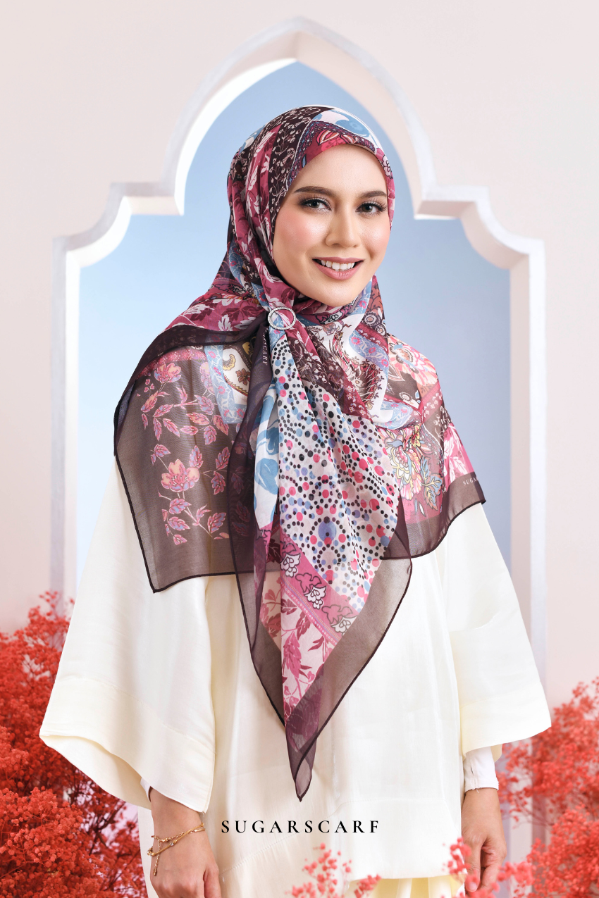 YES ( Japanese Voile Vol2 Square Scarf ) Garden of Hurrem Bloom in ( HARIKA )