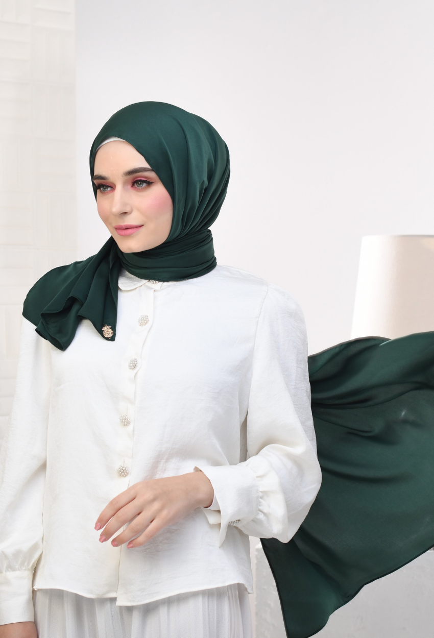 YES DEFECT - YOUR NEW MATE Smooth Satin Silk - Seaweed