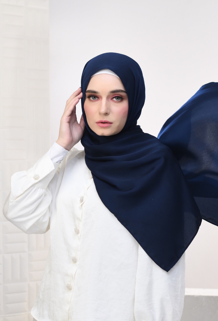 YES DEFECT - YOUR NEW MATE Smooth Satin Silk - Denim