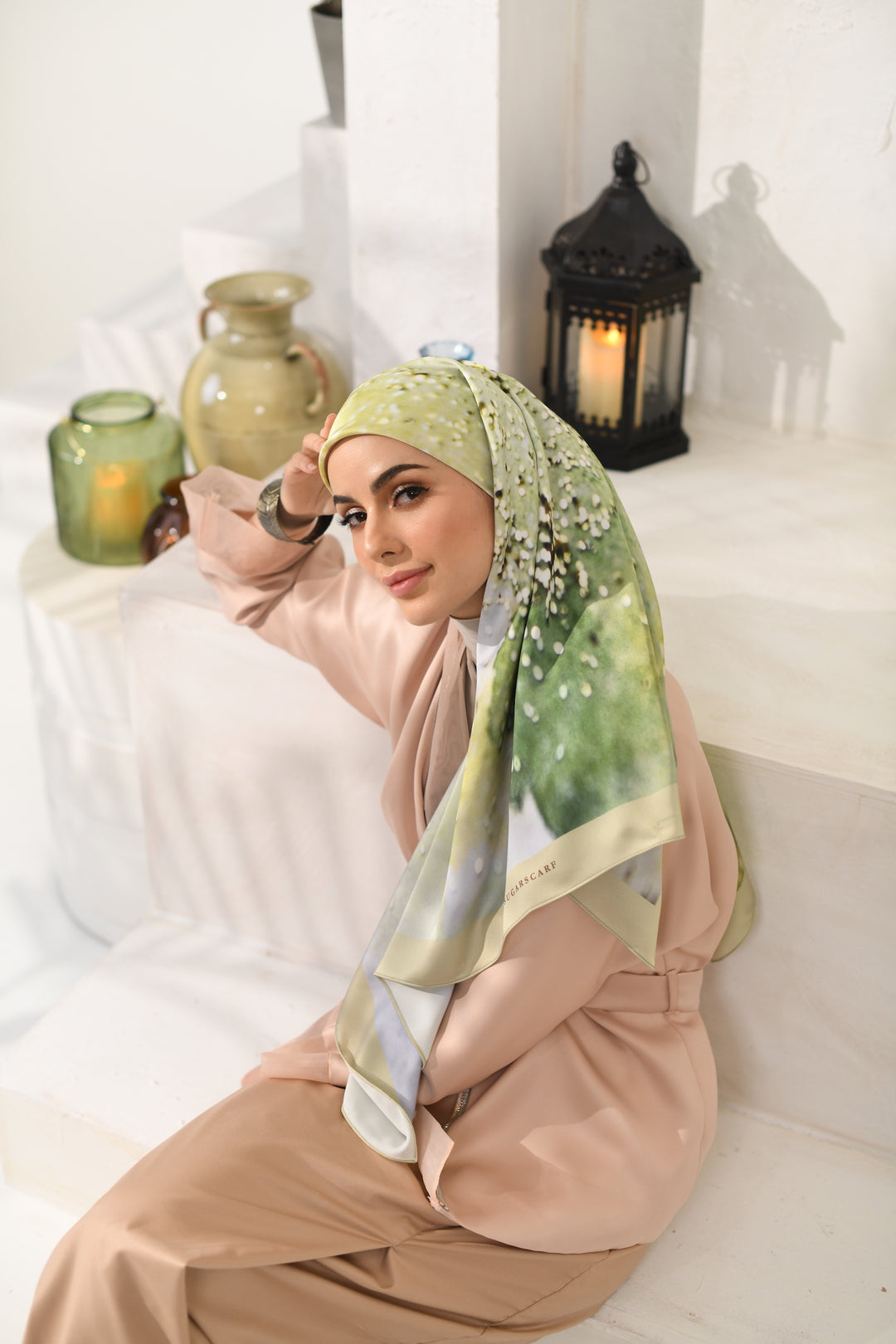 YES Eid of Hope Square Mixed Satin Silk in Ketupat